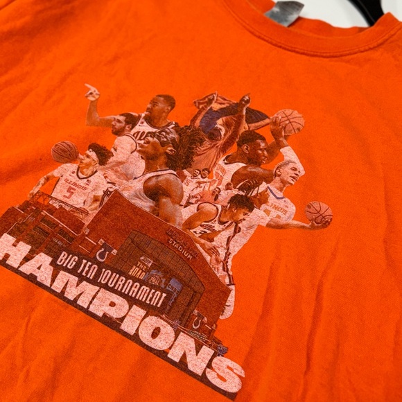 Vintage college basketball orange t shirt 2XL - Picture 2 of 4